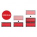 KETER Box na nářadí, 2 zásuvky, 56,2 x 28,9 x 26,2 cm, červená/šedá/černá, 17199303