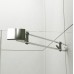 RONAL PL Pur Light jednokřídlé dveře + pevná stěna, 100cm, vlevo, aluchrom/čiré PLG10005007