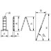 ALVE žebřík dvoudílný kloubový 4205