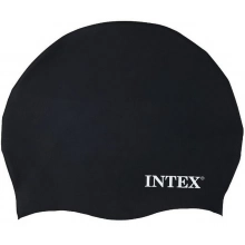 INTEX Silikonová plavecká čepice, černá 55991