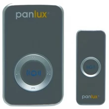 PANLUX DELUXE bezdrátový zvonek, černo/stříbrný PN75000002