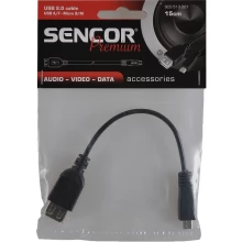 SENCOR USB kabel SCO 513-001 USB A/F-Micro B/M,OTG 35042687