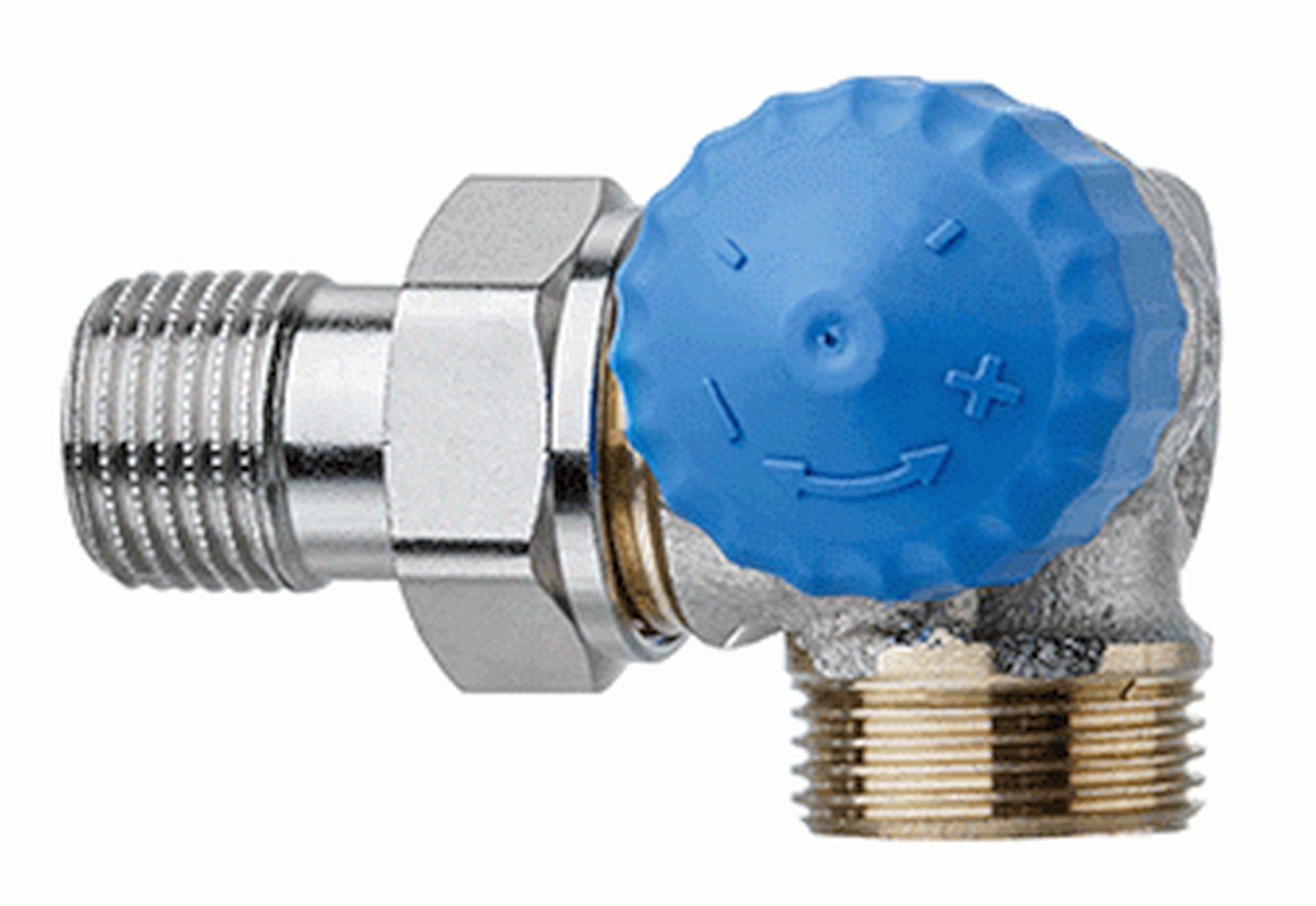 HEIMEIER radiátorový ventil samotížný DN 15-3/4" úhlový, pravý, vnější závit 2342-02.000