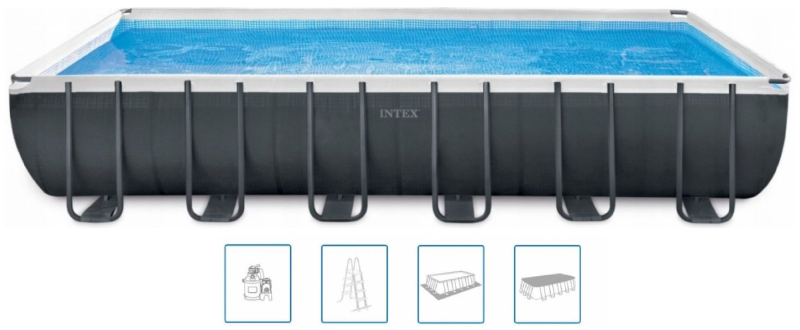 INTEX ULTRA XTR RECTANGULAR FRAME POOLS Bazén 975 x 488 x132cm s pískovou filtrací 26378NP