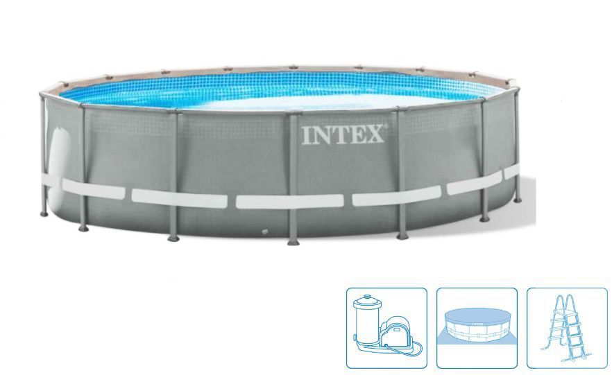 INTEX Prism Frame Pools Bazén 457 x 122 cm s kartušovou filtrační pumpou 26726NP