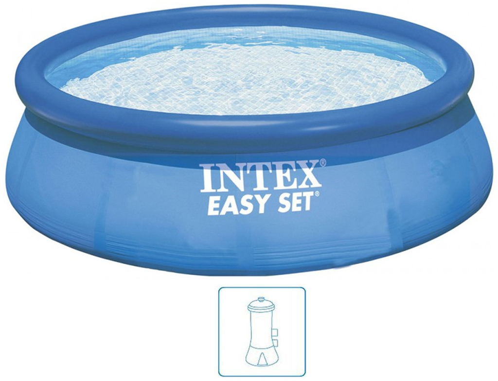 INTEX Easy Set Pool Bazén 244 x 61 cm s kartušovou filtrační pumpou 28108GN
