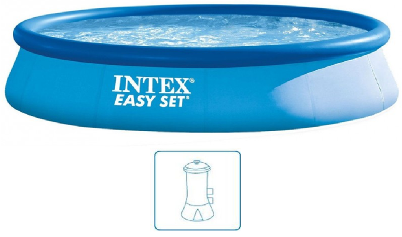 INTEX Easy Set Pool Bazén 457 x 84 cm s kartušovou filtrační pumpou 28158GN