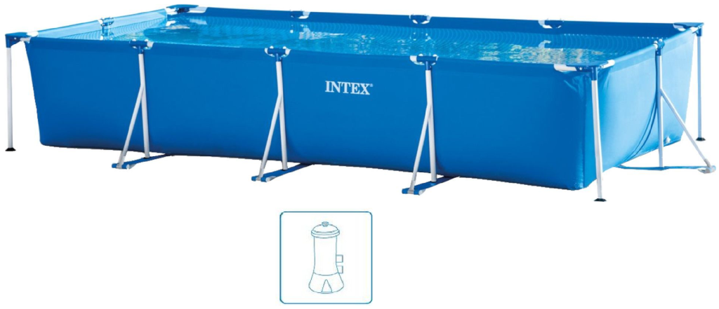 INTEX Small Frame Pools Bazén 450 x 220 x 84 cm s kartušovou filtrační pumpou 28274GN