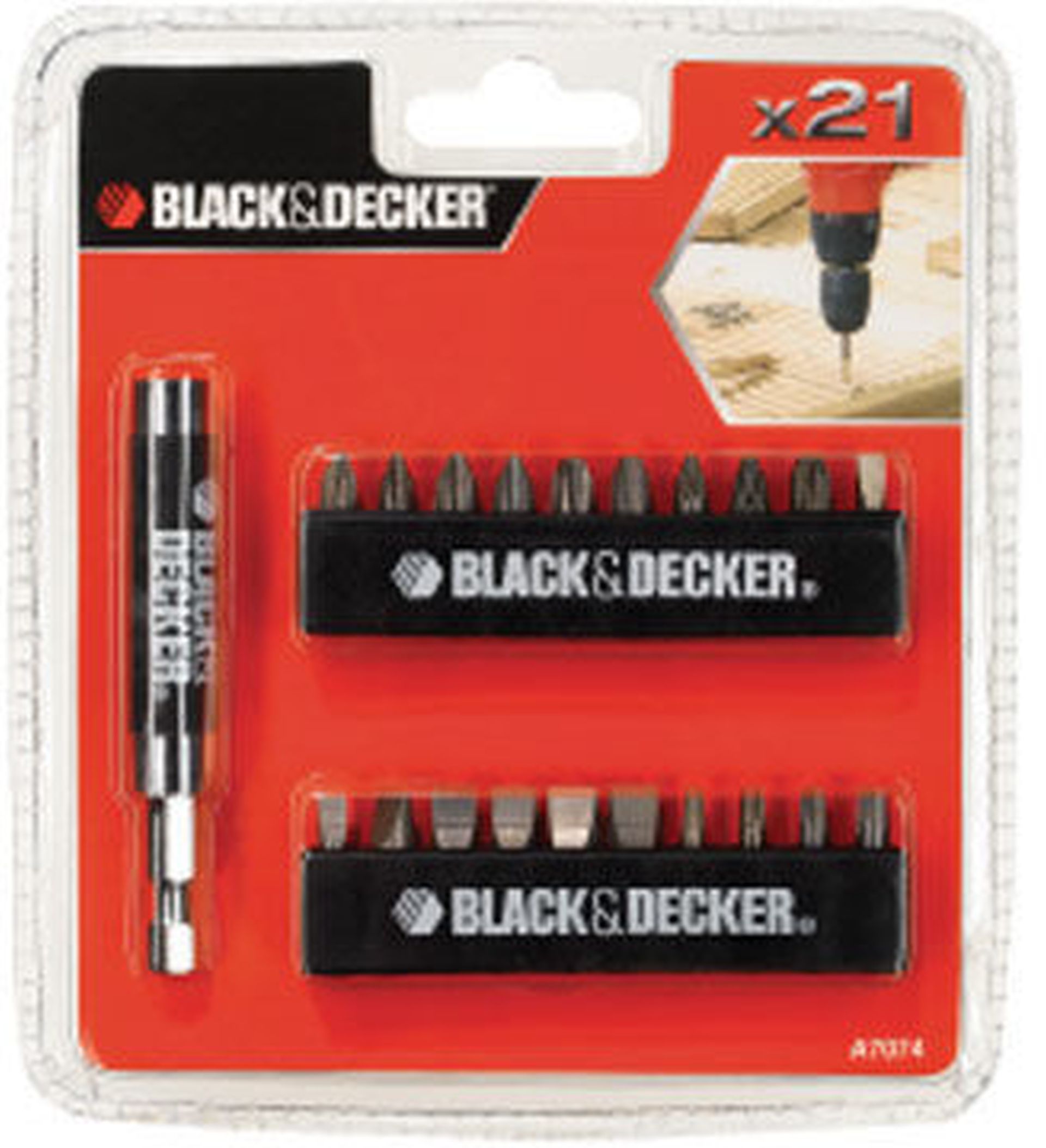 Black & Decker Sada šroubovacích bitů A7074-XJ