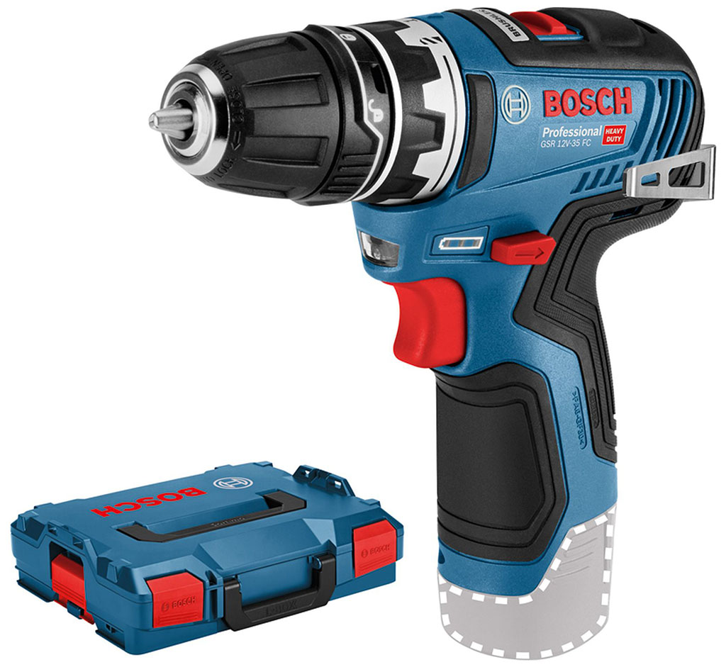 BOSCH GSR 12V-35 FC Aku vrtací šroubovák, L-BOXX, sklíčidlo GFA 12-B 06019H3002