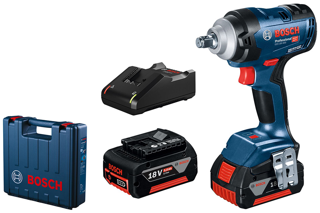 BOSCH GDS 18V-400 PROFESSIONAL Akumulátorový rázový utahovák 06019K0020