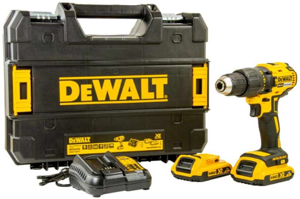 DeWALT DCD778D2T Aku příklepová Vrtačka (65Nm/18V/2x2,0Ah) kufr Tstak