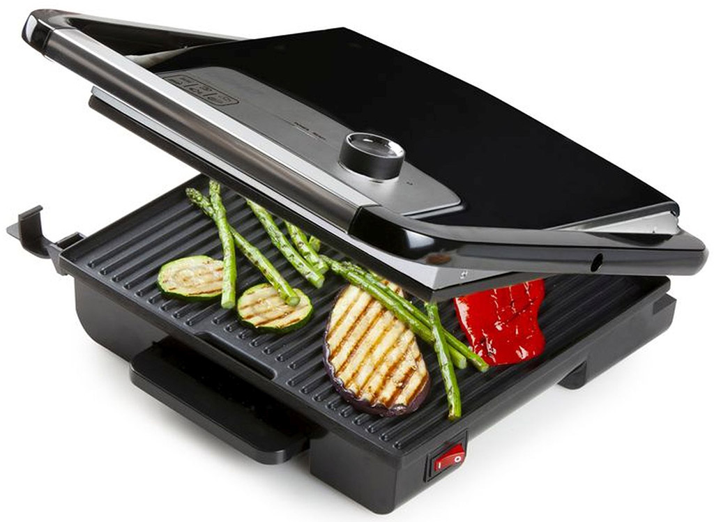 DOMO Cool Touch Kontaktní gril panini 2000W, černý DO9245G