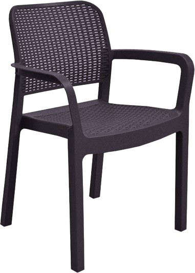 ALLIBERT SAMANNA Zahradní židle, 53 x 58 x 83 cm, hnědá 17199558