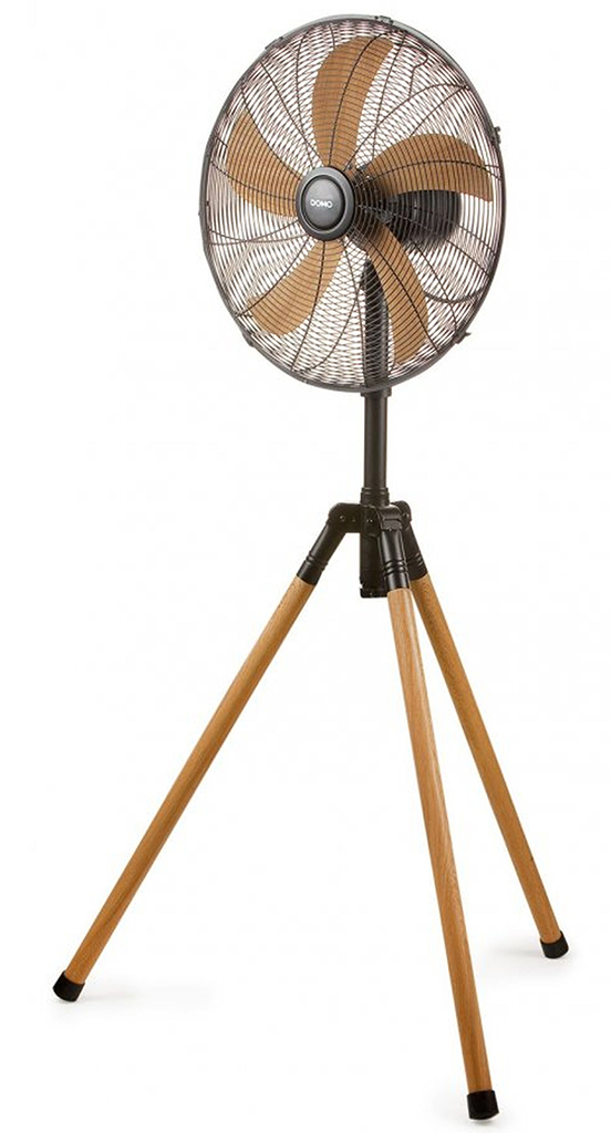 DOMO Ventilátor stojanový imitace dřeva, 45cm, 50W DO8146