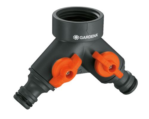GARDENA 2-cestný ventil 33,3 mm (G 1") pro 3/4" kohouty, 0940-20