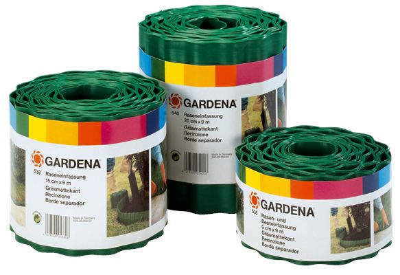 GARDENA Obruba trávníků délka 9 m, výška 9 cm (zelená) 0536-20