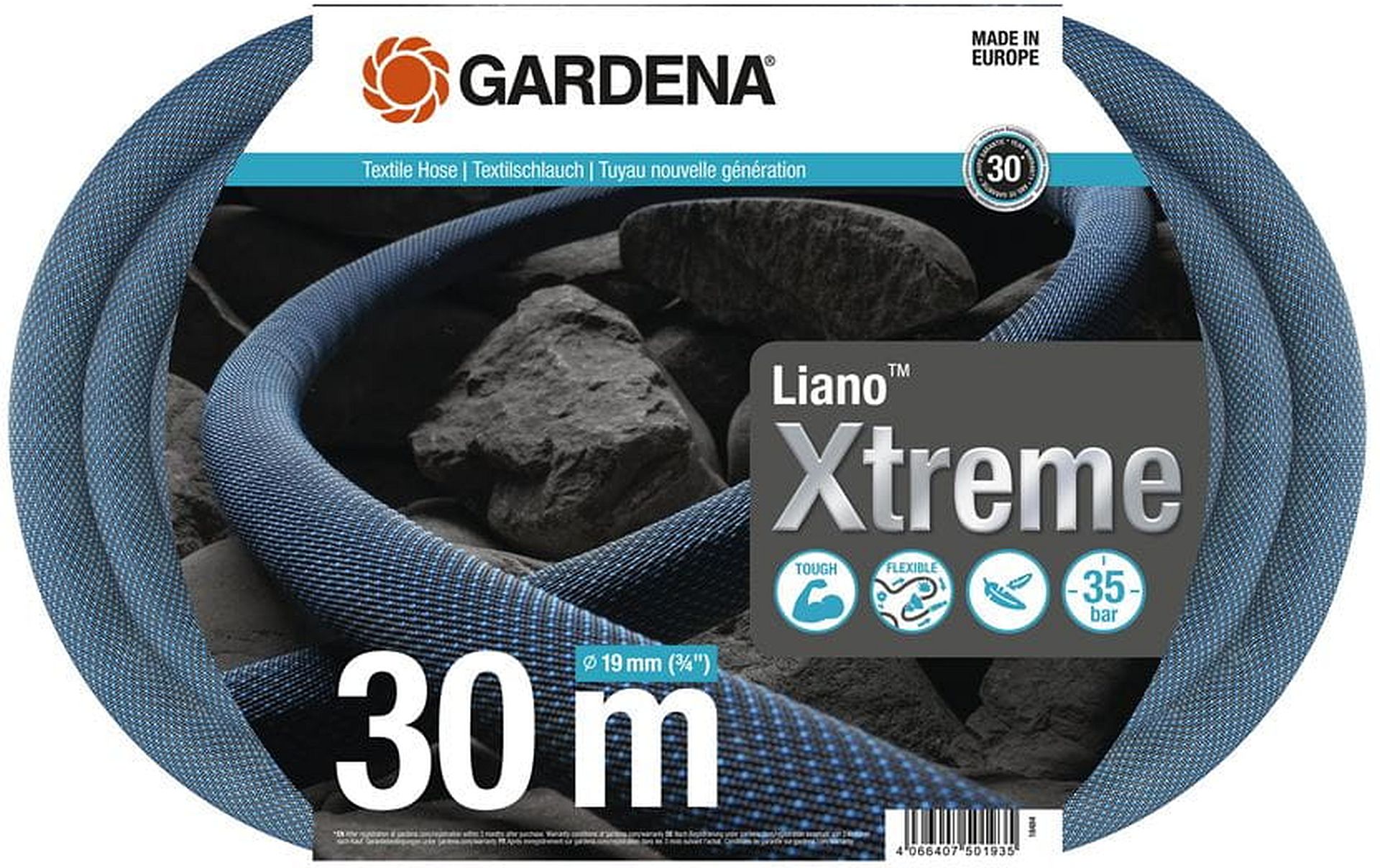 GARDENA Liano Xtreme Textilní hadice (3/4"), 30m sada 18484-20