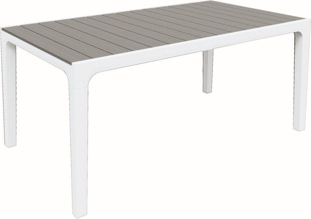 KETER HARMONY Zahradní stůl, 160 x 90 x 74 cm, bílá/šedá 17201231