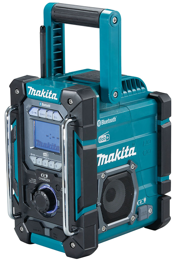 MAKITA DMR301 Aku rádio s nabíječkou, DAB, Bluetooth, Li-ion CXT 10,8/12V,LXT14,4/18V Z