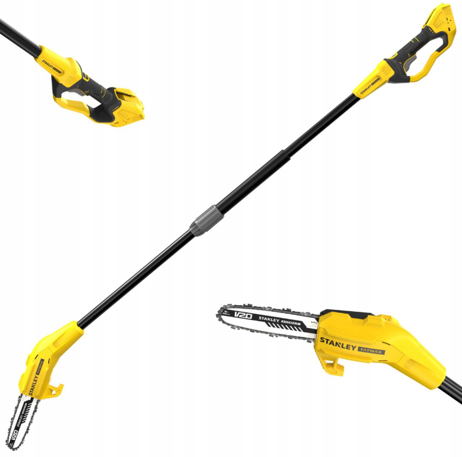 STANLEY SFMCPS620B V20 Aku řetězová pilka na větve 20cm (18V, bez baterií a nabíječky)